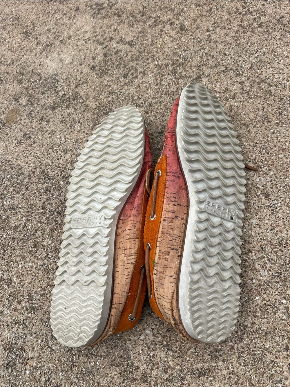 Men's Two-Tone Cork Sperry Boat Shoes